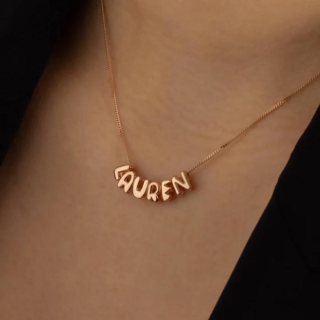 Bubble Name Necklace